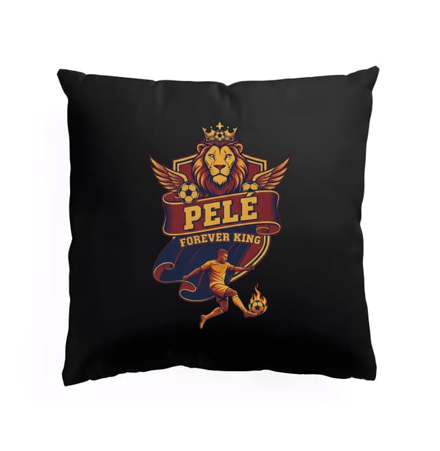 Polštář Pelé Navždy Král Fotbalu Levský Erb S Plameny A Křídly