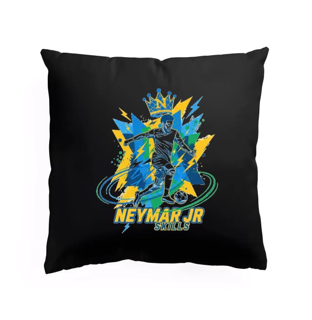 Polštář Neymar Jr Skills Svůdný Brazilský Dribling A Fotbalová Magie