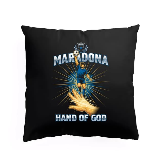 Polštář Maradona Hand Of God  Boží Ruka Fotbalové Legendy