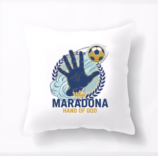 Polštář Maradona Boží Ruka Zlatý Gól Král Fotbalu A Legenda