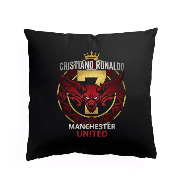 Polštář Legendární Cr7 Královský Ďábelský Štít Cristiano Ronaldo Manchester United