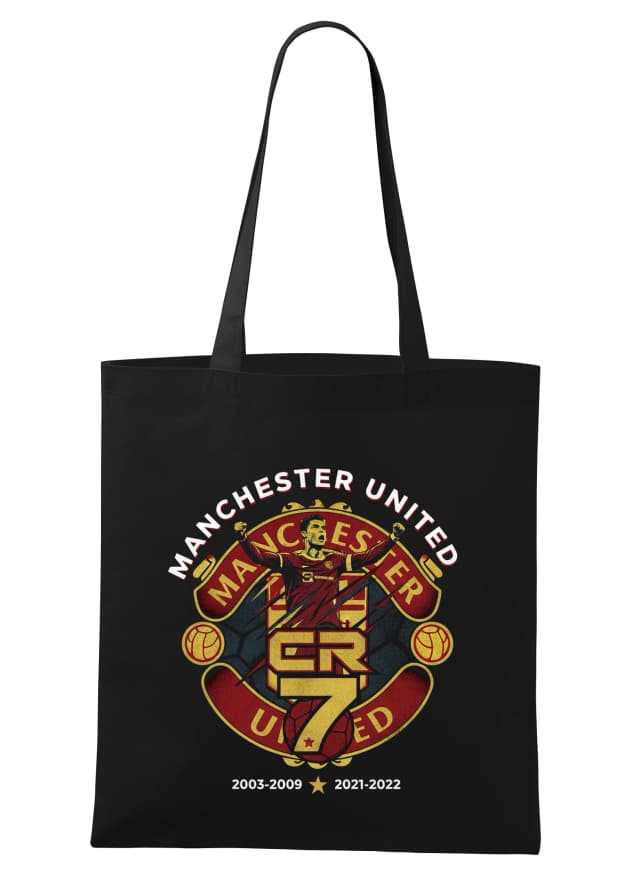 Nákupní taška Limitovaná Edice Cr7 Manchester United Legendární Fanouškovský Emblém