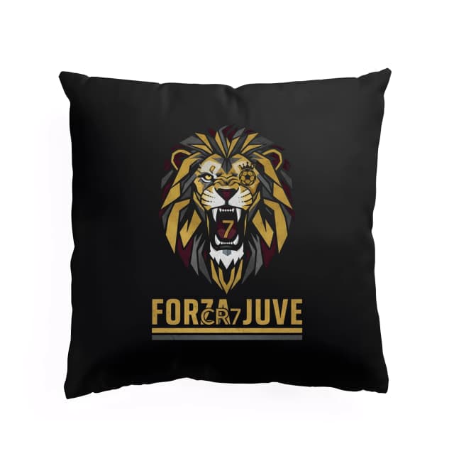 Polštář Královský Lev Cr7 Zlatá Síla Forza Juve A Vášnivý Řev