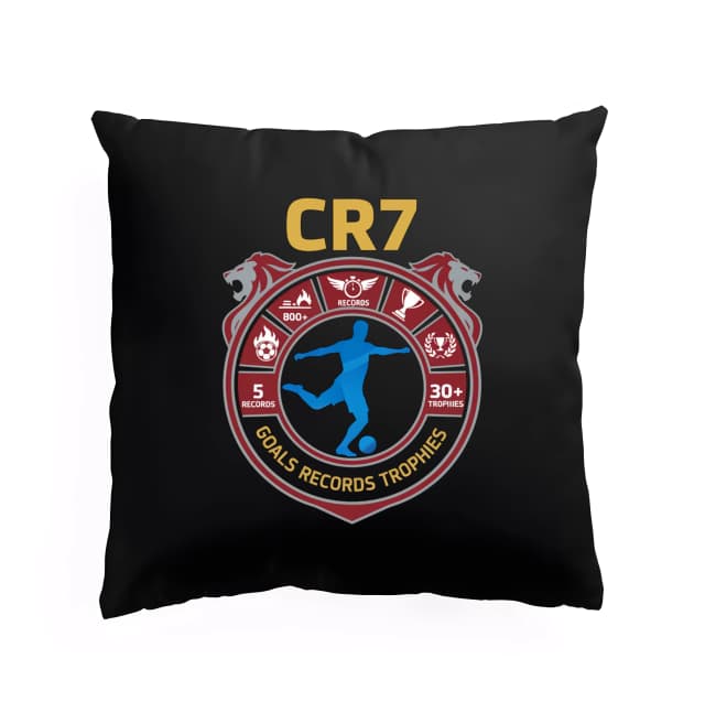 Polštář Cr7 Erb Legenda Góly Rekordy A Trofeje Pro Pravé Fanoušky