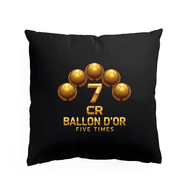 Polštář Cr7 Sedm Zlatých Ballon Dor Výjimečný Pětinásobný Fenomén