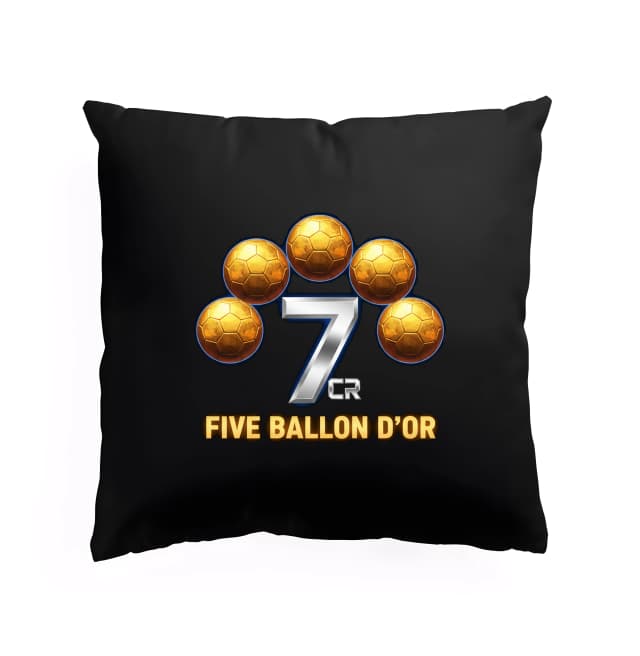 Polštář Cr7 Legendární Pět Ballon Dor  Zlatý Fotbalový Triumf