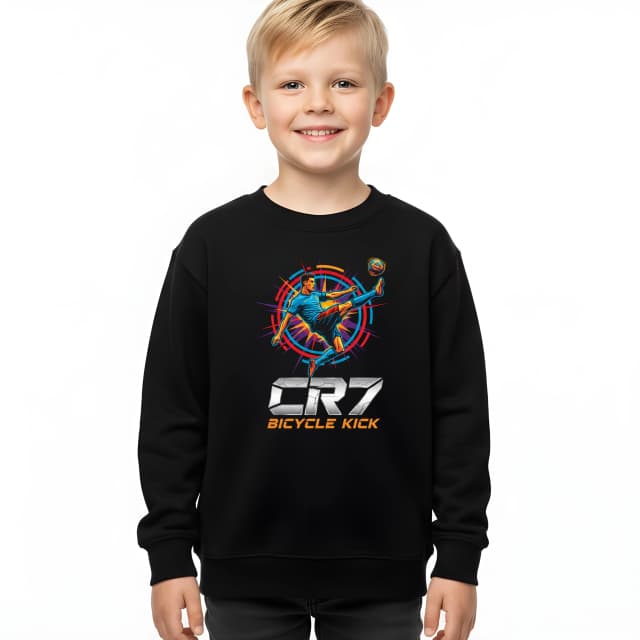 Dětská mikina Cr7 Bicycle Kick  Akrobatické Nůžky Síla Elegance A Legendární Gól