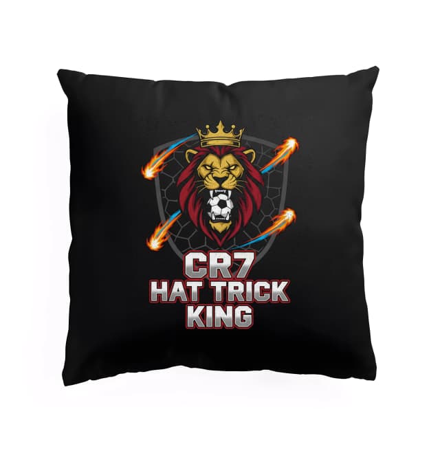 Polštář Cr7 Hat Trick Král Lev S Korunou Ohnivé Góly A Legendární Styl