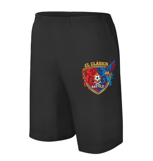 Pánské/dětské kraťasy El Clásico Souboj Lva A Křídlatého Draka O Fotbalový Trůn