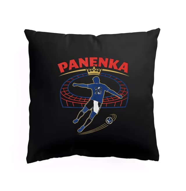 Polštář Panenka Královská Pokutový Kop Fotbalová Ikona 10 A Koruna