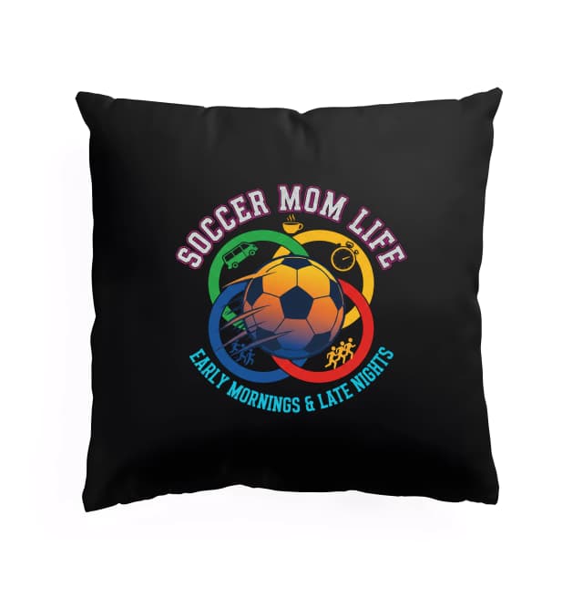 Polštář Soccer Mom Life Ranní Káva A Noční Zápasy Nekonečné Přesuny