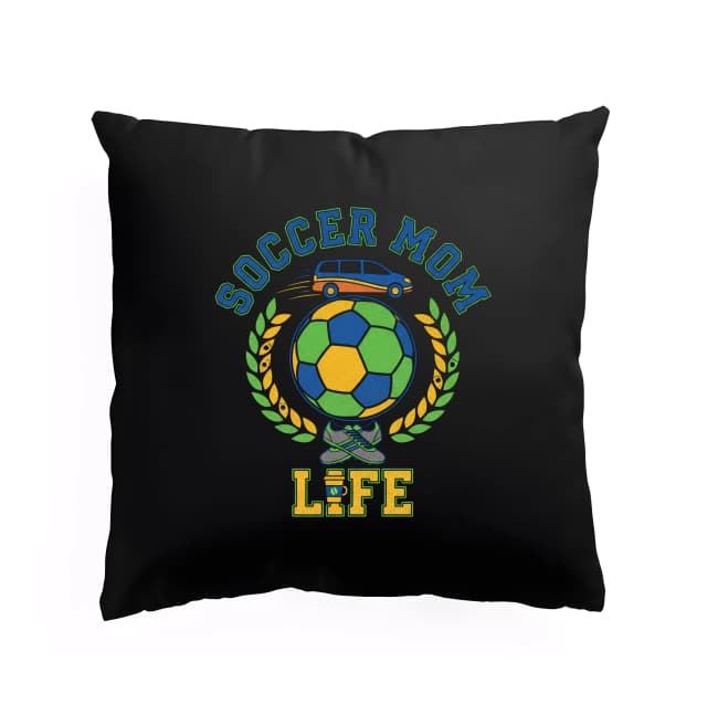 Polštář Hrdá Soccer Mom Life Kopačky Míč Dodávka A Nekonečné Tréninky
