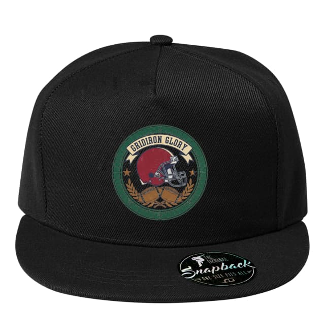 Snapback Gridiron Glory Americký Fotbal Vintage Helma A Křížící Se Míče