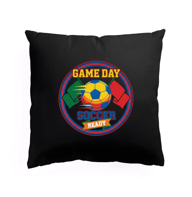 Polštář Game Day Soccer Připraveni Na Fotbalový Zápas A Vítězství