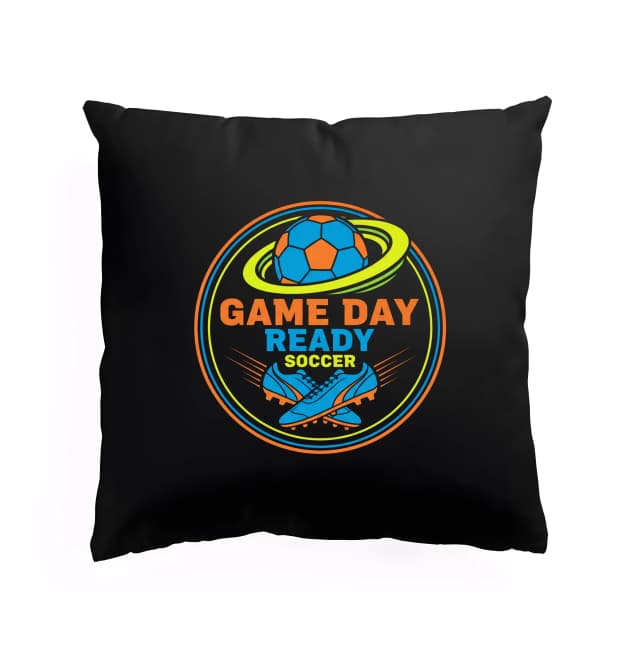 Polštář Připravený Pro Game Day Ready Fotbalový Neonový Explozivní Styl