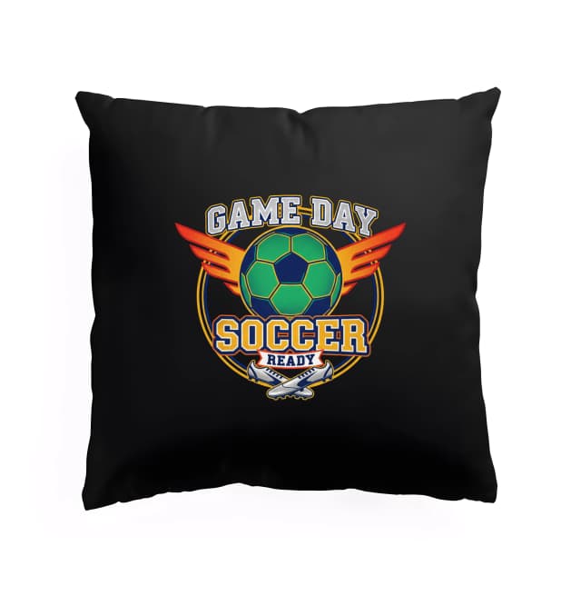 Polštář Game Day Připraveno Na Fotbal Křídla Míč Vítězství