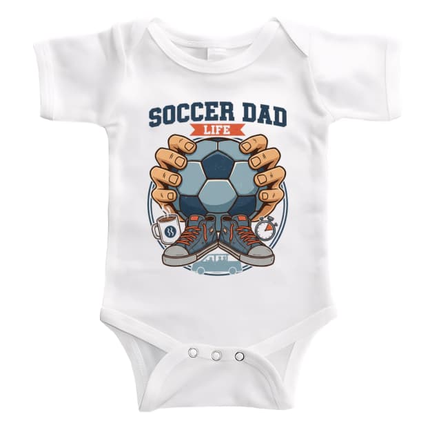 Dětské body Život Soccer Dad Káva Boty Stopky A Minivan