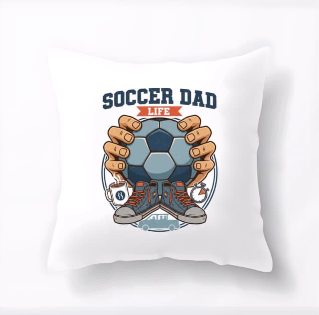 Polštář Život Soccer Dad Káva Boty Stopky A Minivan