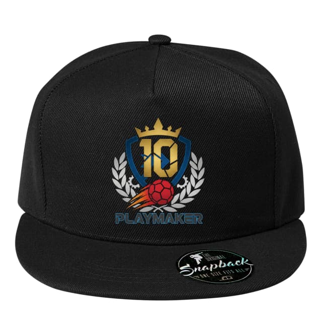 Snapback Královská Desítka Playmaker Fotbalový Emblém Koruny A Věnce