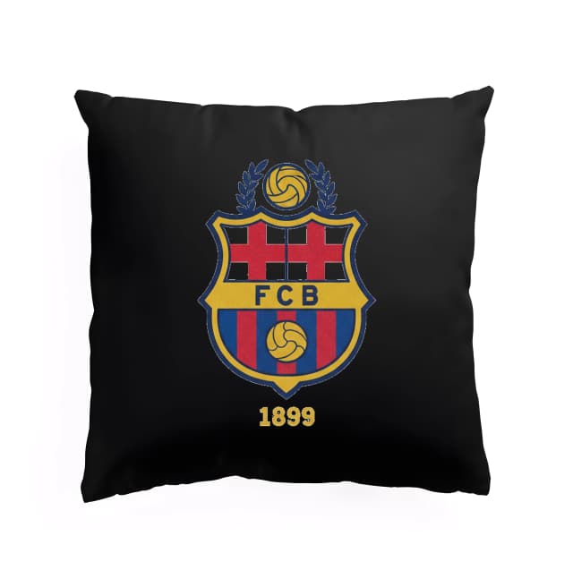 Polštář Barcelonské Dědictví Zlatý Štít Fc Barcelona 1899