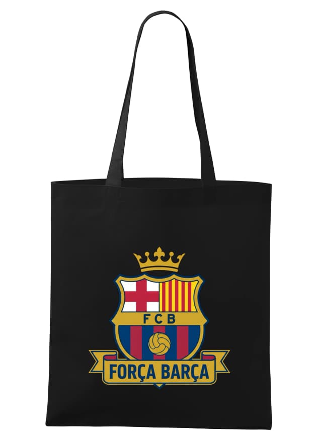 Nákupní taška Zlatá Koruna A Barça Emblém Síly A Hrdosti Fotbalových Fanoušků