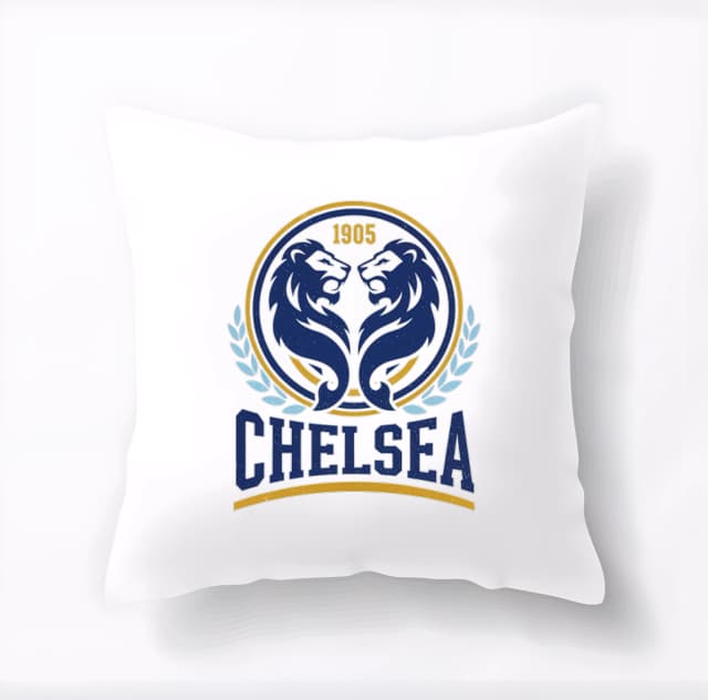 Polštář Chelsea Dvojice Královských Lvů Vavřínový Emblém 1905