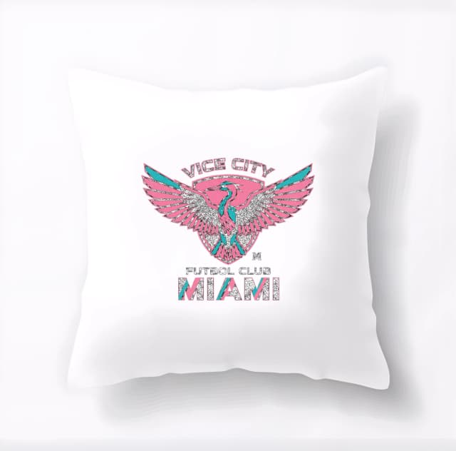 Polštář Orel Vice City Růžovotyrkysový Miami Fotbalový Symbol Noční Síly