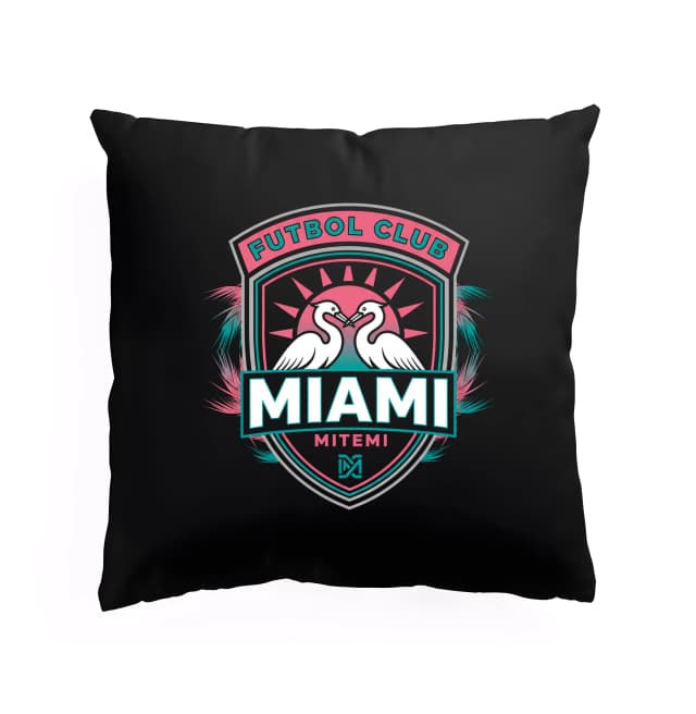 Polštář Miami Futbol Club Plameňáci Slunce A Tropická Nálada