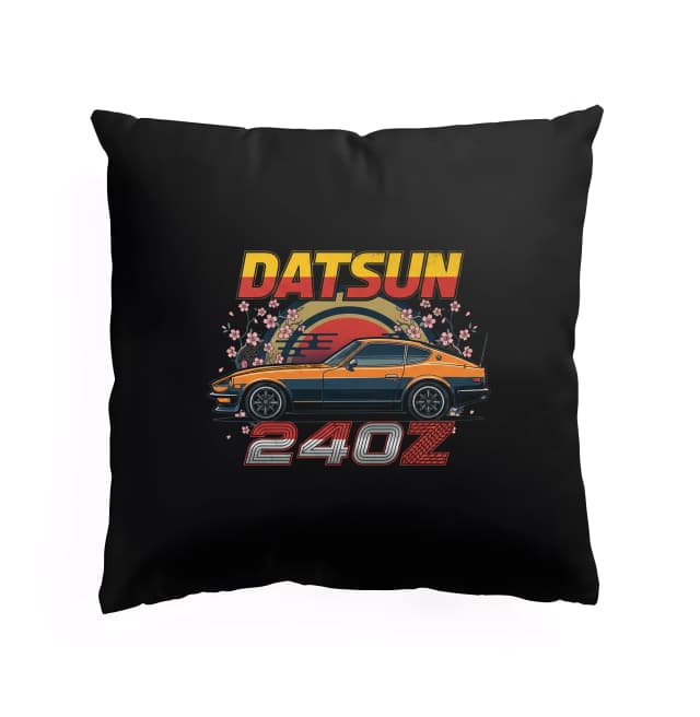 Polštář Datsun 240z Japonská Ikona Retro Západ Slunce S Květy Sakury A Duší