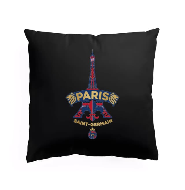 Polštář Zlatý Pařížský Erb Paris Saintgermain S Věží Eiffel A Lvími Hlavami