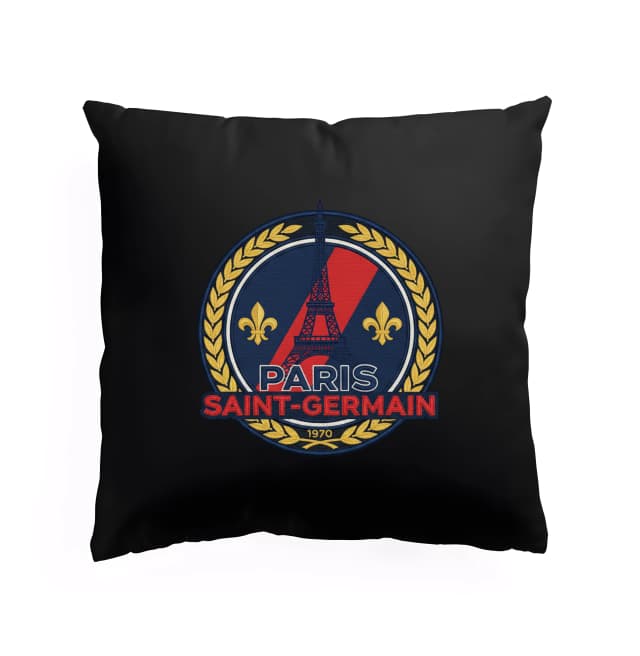 Polštář Pařížský Zlatý Vavřín Eiffelova Věž Fleurdelis 1970 Paris Saintgermain