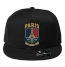 Snapback Zlatý Štít S Pařížskou Eiffelovkou Vlnami A Zlatou Lilií Paris Saintgermain
