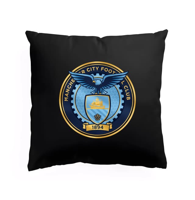 Polštář Městský Orel Manchester City Zlatomodrý Erb Průmyslový Štít 1894 Legenda