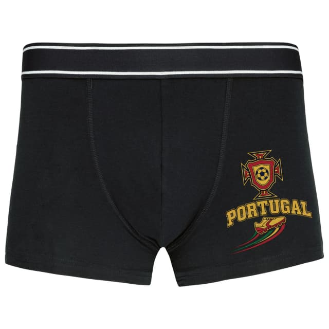 Boxerky Portugal Zlatý Fotbalový Emblém Retro Kopačky A Národní Hrdost