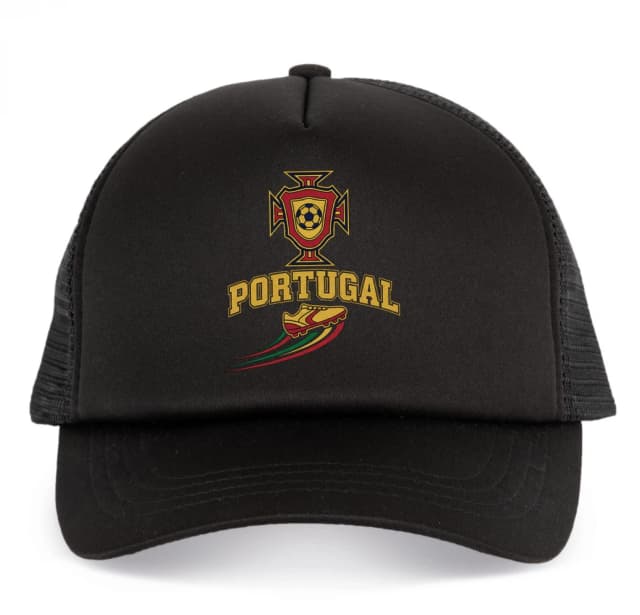 Dětská kšiltovka Portugal Zlatý Fotbalový Emblém Retro Kopačky A Národní Hrdost