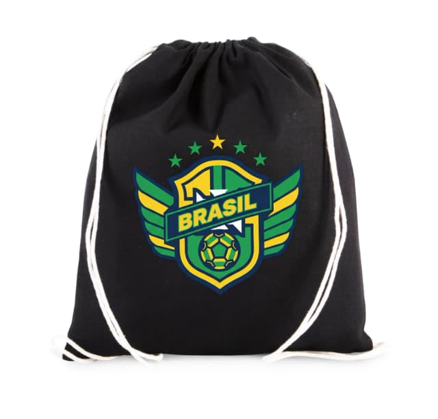 Vak na záda Křídla Brazílie Zlatá Hvězda Fotbalový Štít Národní Hrdost