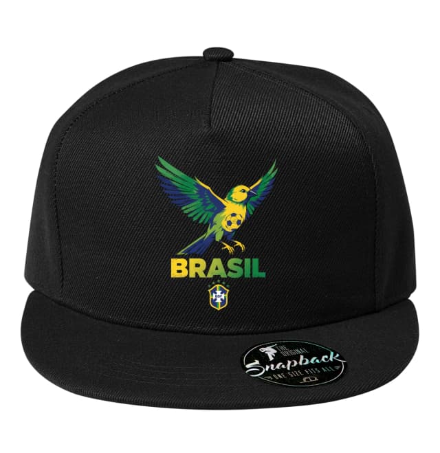 Snapback Brasil Zelenožlutý Kanár Fotbalová Hrdost A Letící Míč