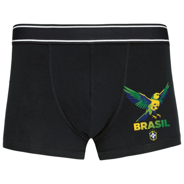 Boxerky Brasil Zelenožlutý Kanár Fotbalová Hrdost A Letící Míč