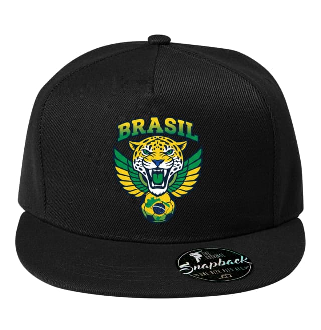 Snapback Divoký Jaguár Brazil Křídla Vášnivý Fotbal A Národní Síla
