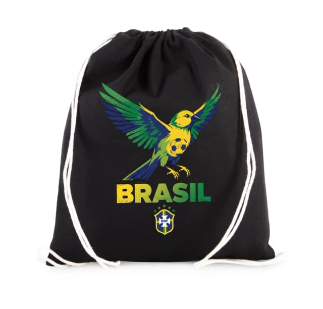 Vak na záda Brasil Zelenožlutý Kanár Fotbalová Hrdost A Letící Míč