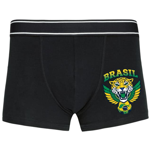 Boxerky Divoký Jaguár Brazil Křídla Vášnivý Fotbal A Národní Síla