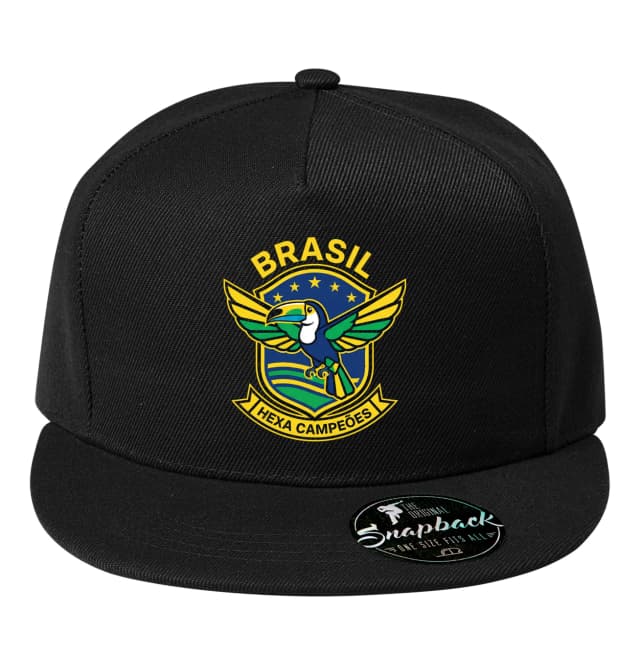 Snapback Brazilský Tukan V Erbovém Štítu Hexa Šampionů