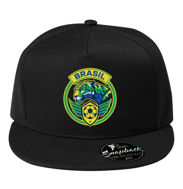 Snapback Brazilský Jaguár Emblém Fotbalové Hrdosti Samba A Křídla Vítězů