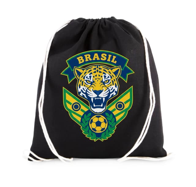 Vak na záda Emblém Divokého Jaguára Brazil Síla Hrdost A Fotbalová Vášeň
