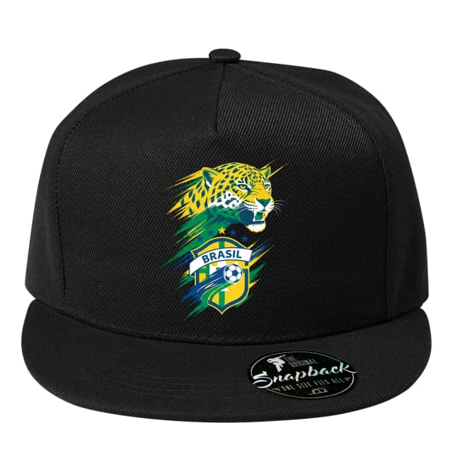 Snapback Divoký Jaguár Brazil Síla Samba A Zlatý Fotbalový Štít