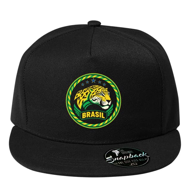 Snapback Emblém Jaguára Brasil Tropická Síla Fotbalová Hrdost A Styl