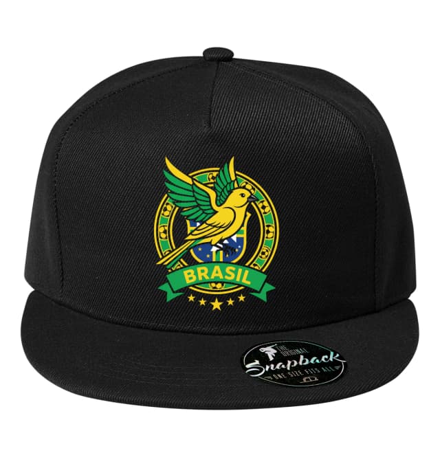 Snapback Kanárkové Srdce Brasil Zlatá Síla Fotbalu A Hrdost Pro Fanoušky