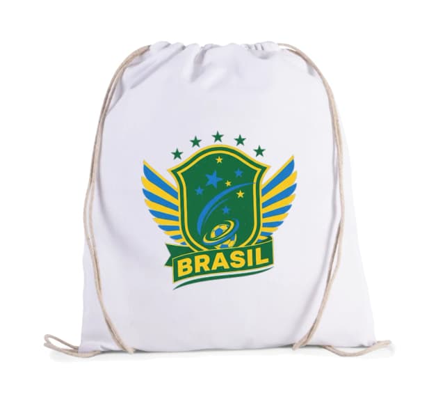 Vak na záda Letící Štít Brasil Hvězdný Fotbalový Odkaz S Křídly A Míčem
