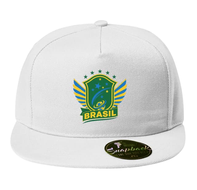 Snapback Letící Štít Brasil Hvězdný Fotbalový Odkaz S Křídly A Míčem