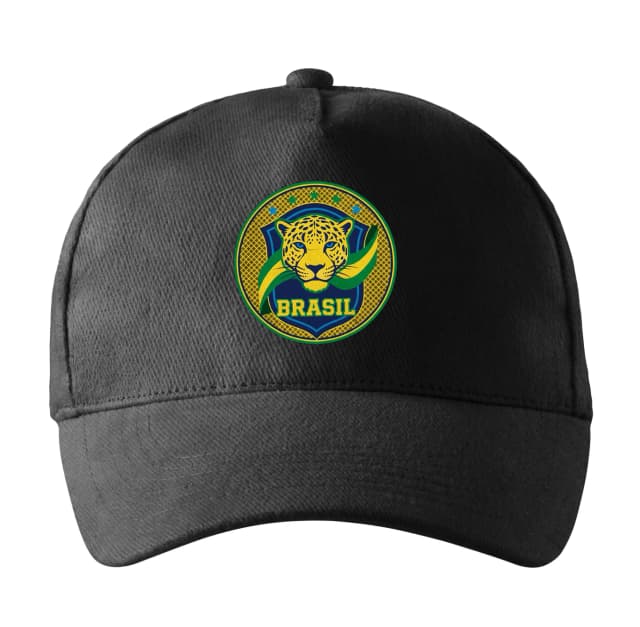 Kšiltovka Jaguár Brazil Zlatá Samba Zelená Síla Fotbalové Hrdosti
